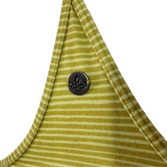 Prana Womens Ayla Dress Sz Small Citronell Tradewinds Stripe Shelf Bra - Picture 7 of 10